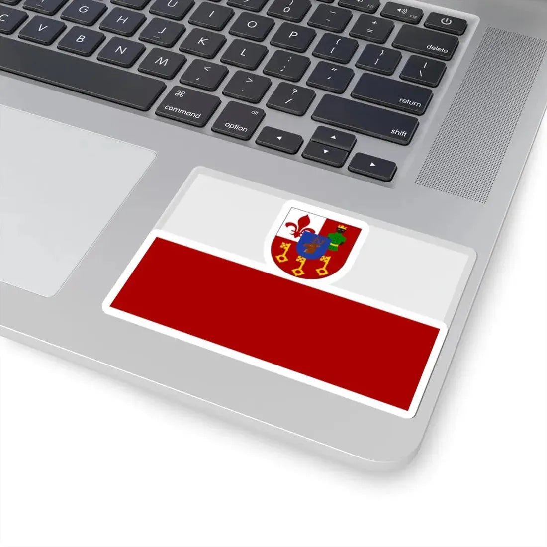 Waregem vlag (Belgium) STICKER Vinyl Kiss-Cut Decal - The Sticker Space