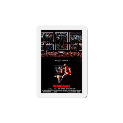 WarGames 1983 Movie Poster Die-Cut Magnet-6 Inch-The Sticker Space