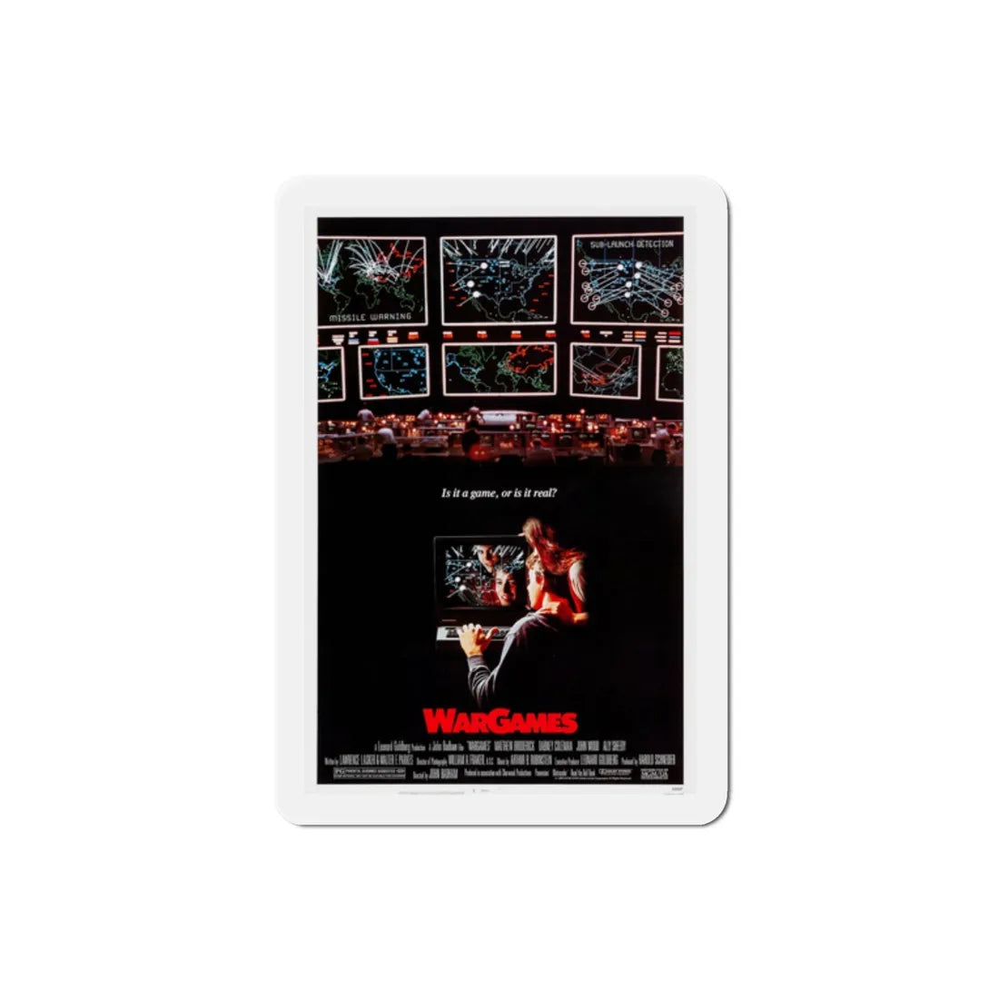 WarGames 1983 Movie Poster Refrigerator Magnet 2 Inch - The Sticker Space