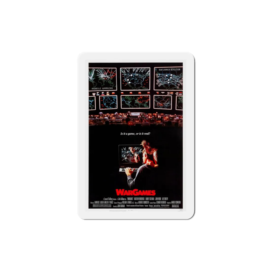 WarGames 1983 Movie Poster Refrigerator Magnet 3 Inch - The Sticker Space