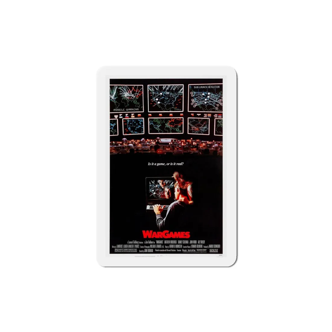 WarGames 1983 Movie Poster Refrigerator Magnet 4 Inch - The Sticker Space