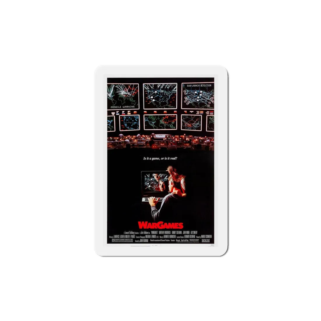 WarGames 1983 Movie Poster Refrigerator Magnet 5 Inch - The Sticker Space