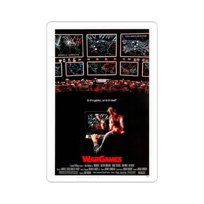 WarGames 1983 Movie Poster STICKER Vinyl Die-Cut Decal 2 Inch - The Sticker Space