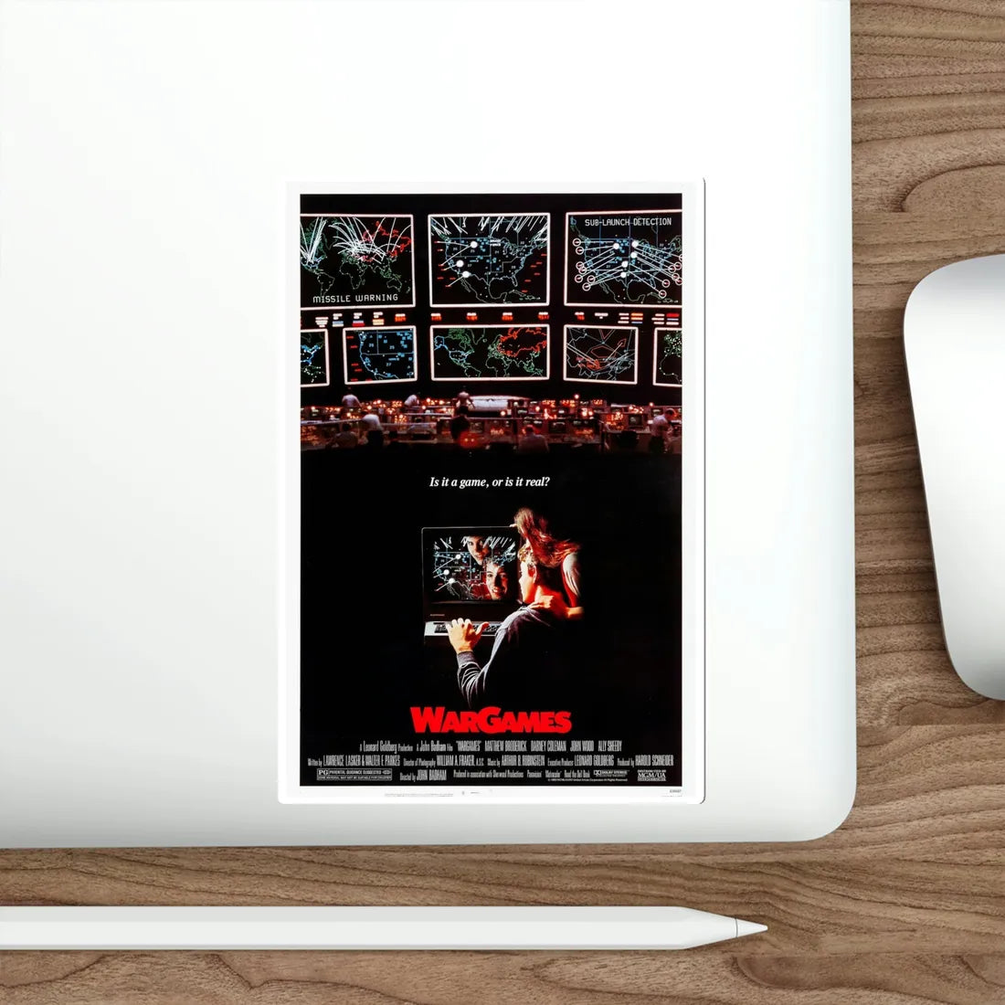 WarGames 1983 Movie Poster STICKER Vinyl Die-Cut Decal - The Sticker Space