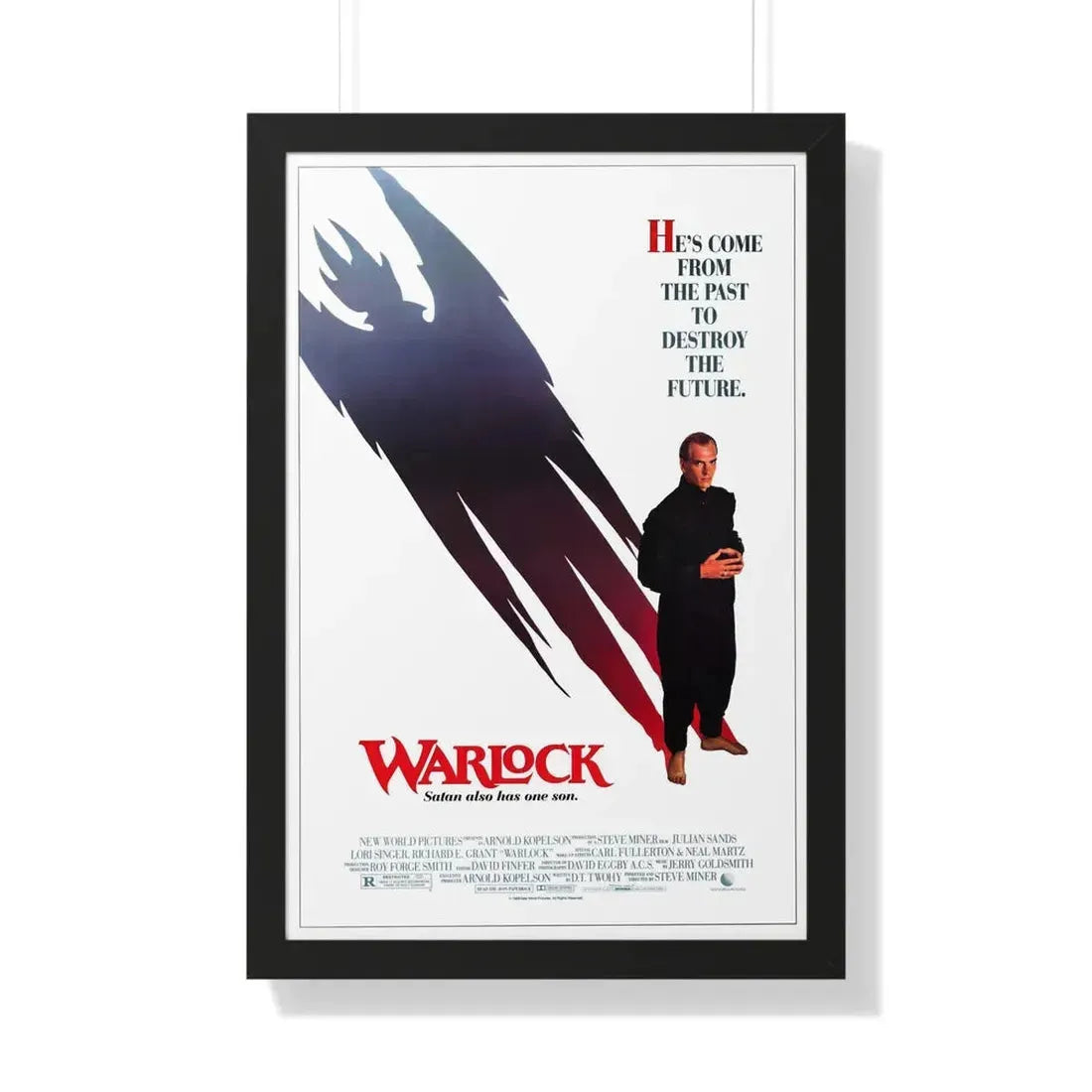 WARLOCK 1989 - Framed Movie Poster 20" x 30" Black - The Sticker Space