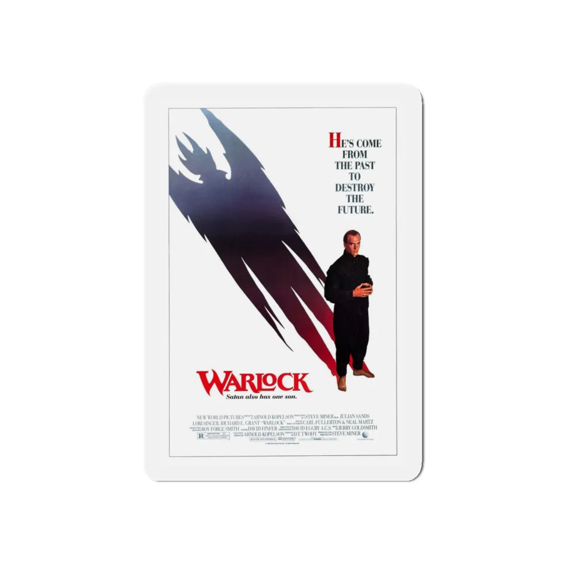 WARLOCK 1989 Movie Poster - Refrigerator Magnet 5 Inch - The Sticker Space