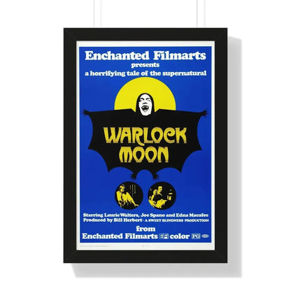 WARLOCK MOON 1973 - Framed Movie Poster 16″ x 24″ Black - The Sticker Space