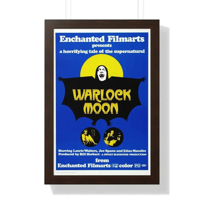 WARLOCK MOON 1973 - Framed Movie Poster 16″ x 24″ Walnut - The Sticker Space