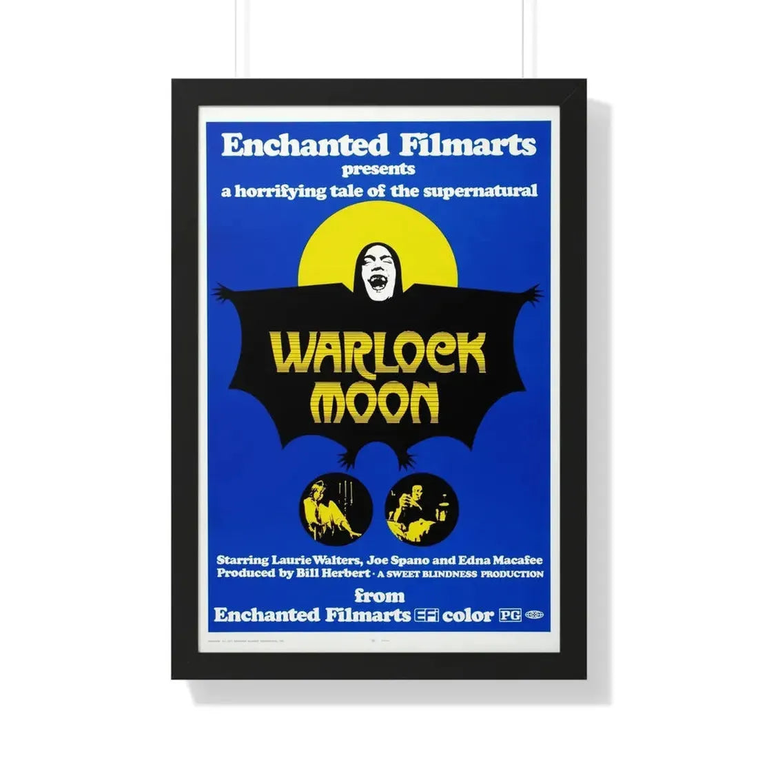 WARLOCK MOON 1973 - Framed Movie Poster 20" x 30" Black - The Sticker Space