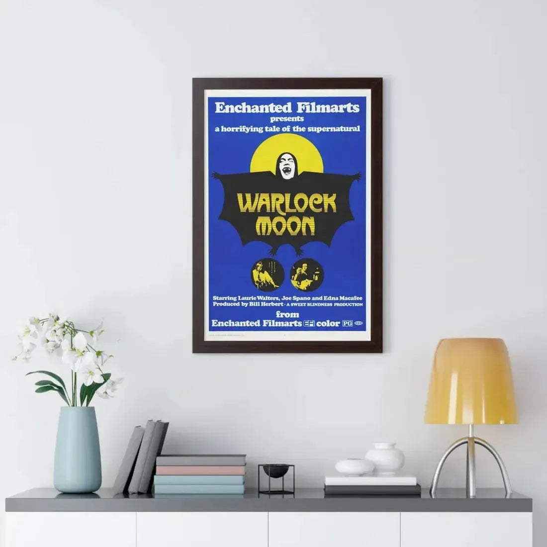 WARLOCK MOON 1973 - Framed Movie Poster - The Sticker Space