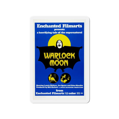 WARLOCK MOON 1973 Movie Poster - Refrigerator Magnet-3" x 3"-The Sticker Space