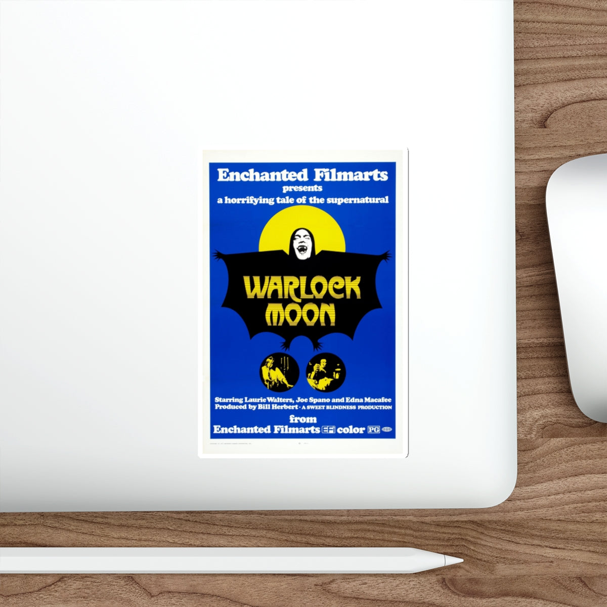 WARLOCK MOON 1973 Movie Poster STICKER Vinyl Die-Cut Decal-The Sticker Space