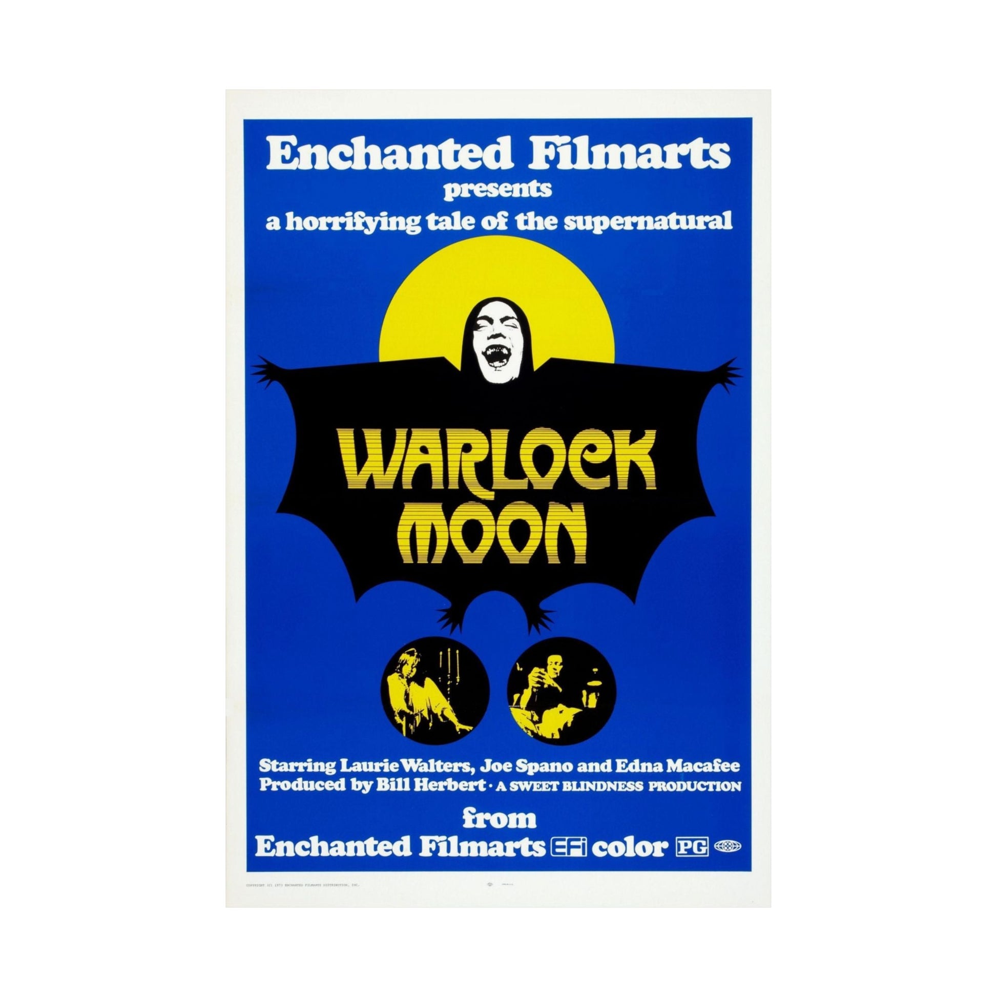 WARLOCK MOON 1973 - Paper Movie Poster-The Sticker Space