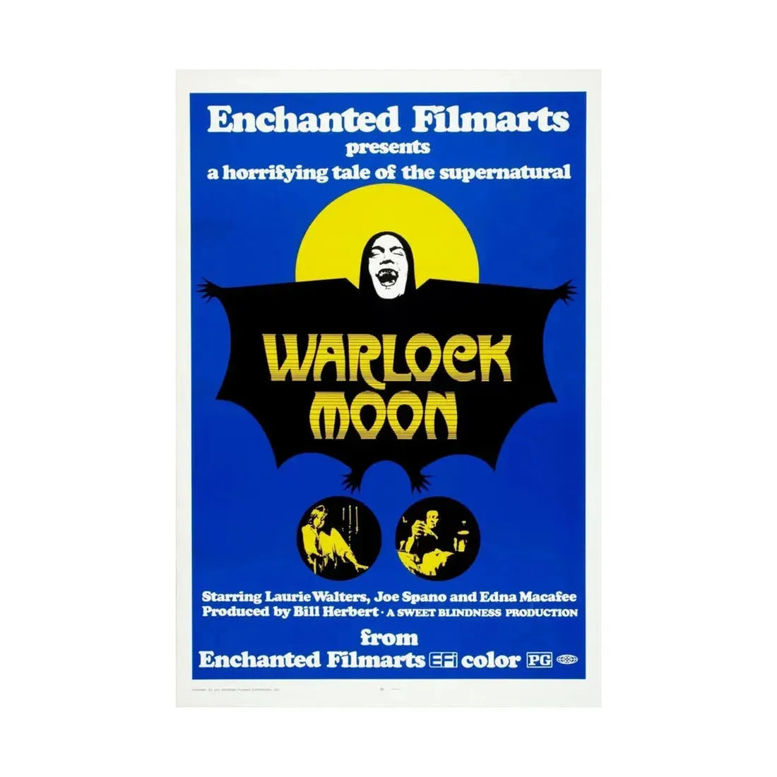 WARLOCK MOON 1973 - Paper Movie Poster - The Sticker Space