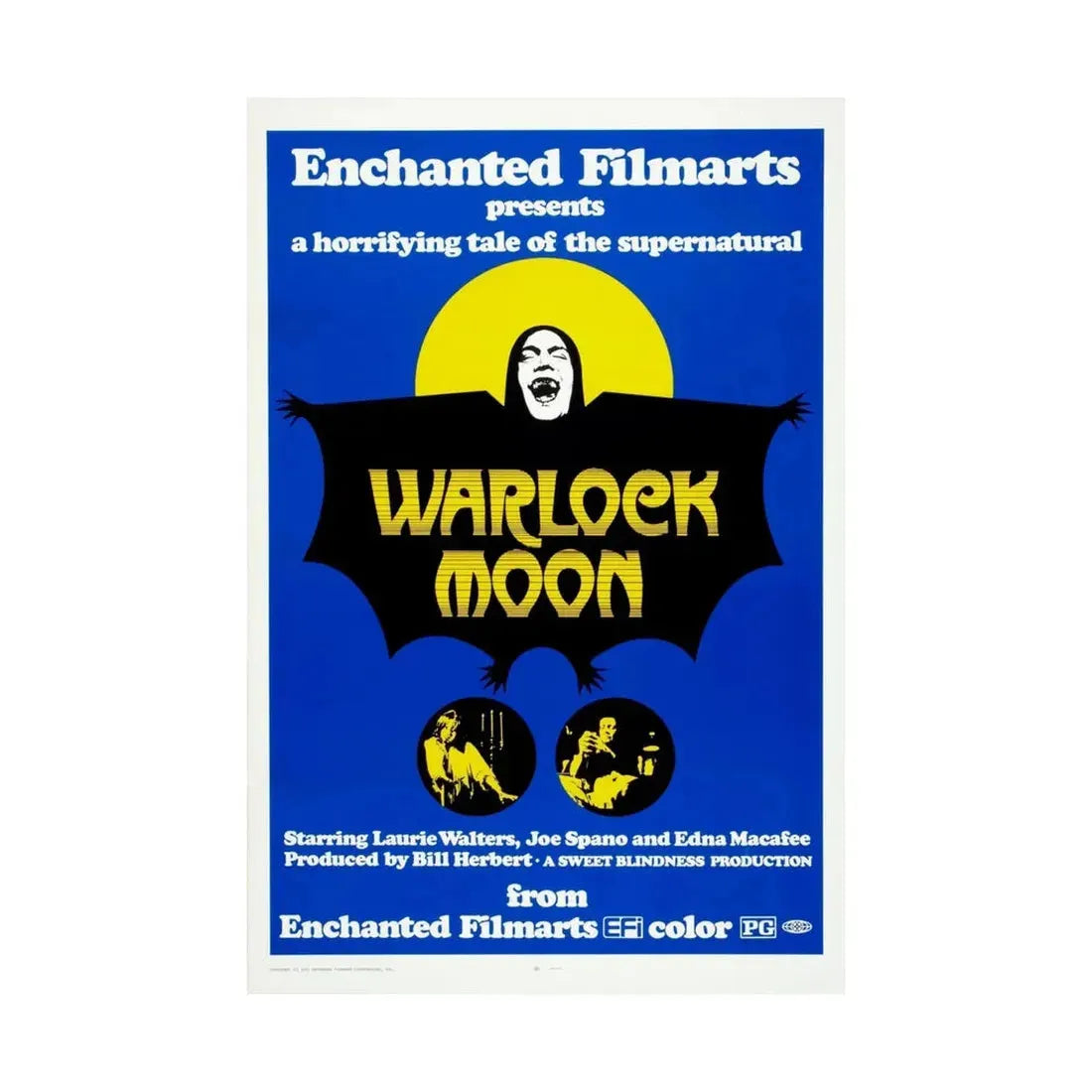 WARLOCK MOON 1973 - Paper Movie Poster - The Sticker Space