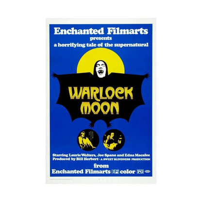 WARLOCK MOON 1973 - Paper Movie Poster - The Sticker Space