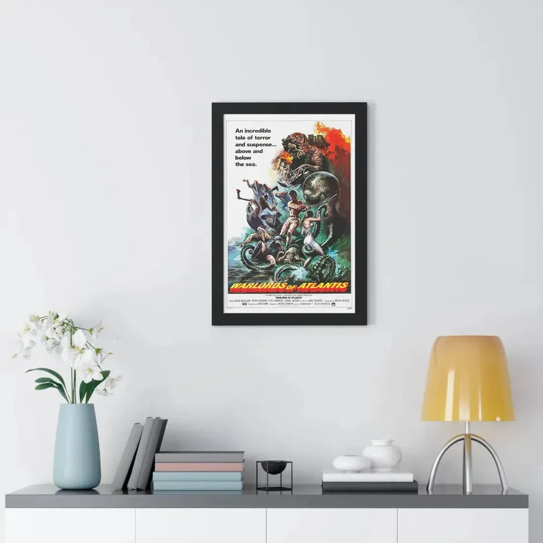 WARLORDS OF ATLANTIS 1978 - Framed Movie Poster - The Sticker Space