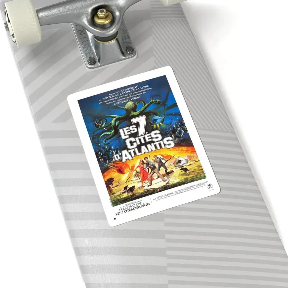 WARLORDS OF ATLANTIS (FRENCH) 1978 Movie Poster - STICKER Vinyl Kiss-Cut Decal - The Sticker Space