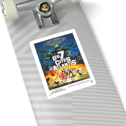 WARLORDS OF ATLANTIS (FRENCH) 1978 Movie Poster - STICKER Vinyl Kiss-Cut Decal - The Sticker Space