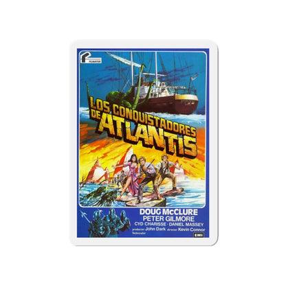 WARLORDS OF ATLANTIS (SPANISH) 1978 Movie Poster - Refrigerator Magnet-4" x 4"-The Sticker Space