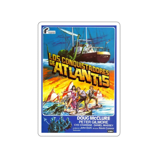 WARLORDS OF ATLANTIS (SPANISH) 1978 Movie Poster STICKER Vinyl Die-Cut Decal 2 Inch - The Sticker Space