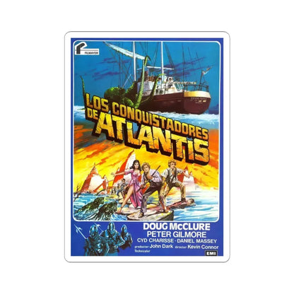 WARLORDS OF ATLANTIS (SPANISH) 1978 Movie Poster - STICKER Vinyl Kiss-Cut Decal 6 Inch White - The Sticker Space