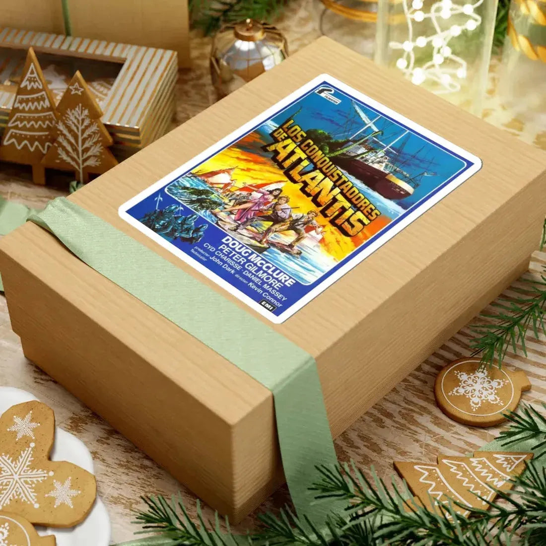 WARLORDS OF ATLANTIS (SPANISH) 1978 Movie Poster - STICKER Vinyl Kiss-Cut Decal - The Sticker Space