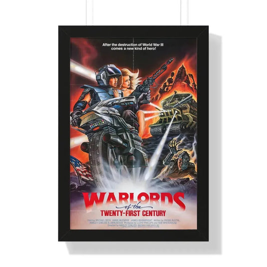 WARLORDS OF THE 21ST CENTURY (BATTLETRUCK) 1982 - Framed Movie Poster 16″ x 24″ Black - The Sticker Space