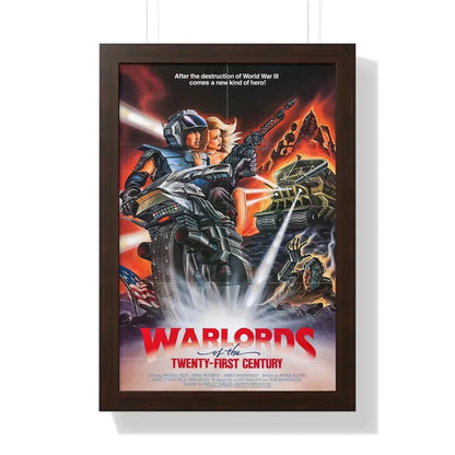 WARLORDS OF THE 21ST CENTURY (BATTLETRUCK) 1982 - Framed Movie Poster 16″ x 24″ Walnut - The Sticker Space