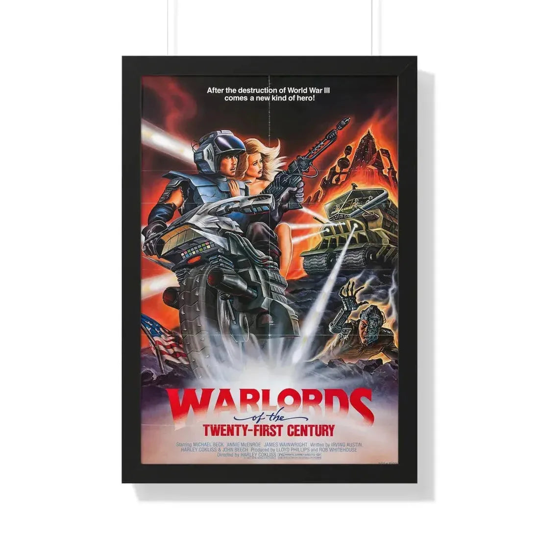 WARLORDS OF THE 21ST CENTURY (BATTLETRUCK) 1982 - Framed Movie Poster 20" x 30" Black - The Sticker Space