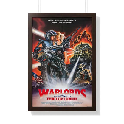 WARLORDS OF THE 21ST CENTURY (BATTLETRUCK) 1982 - Framed Movie Poster 20" x 30" Walnut - The Sticker Space