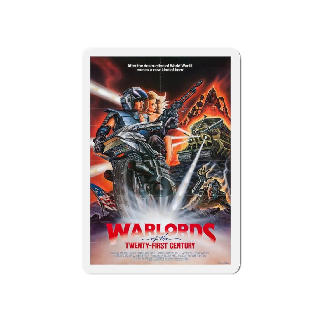 WARLORDS OF THE 21ST CENTURY (BATTLETRUCK) 1982 Movie Poster - Refrigerator Magnet 5 Inch - The Sticker Space