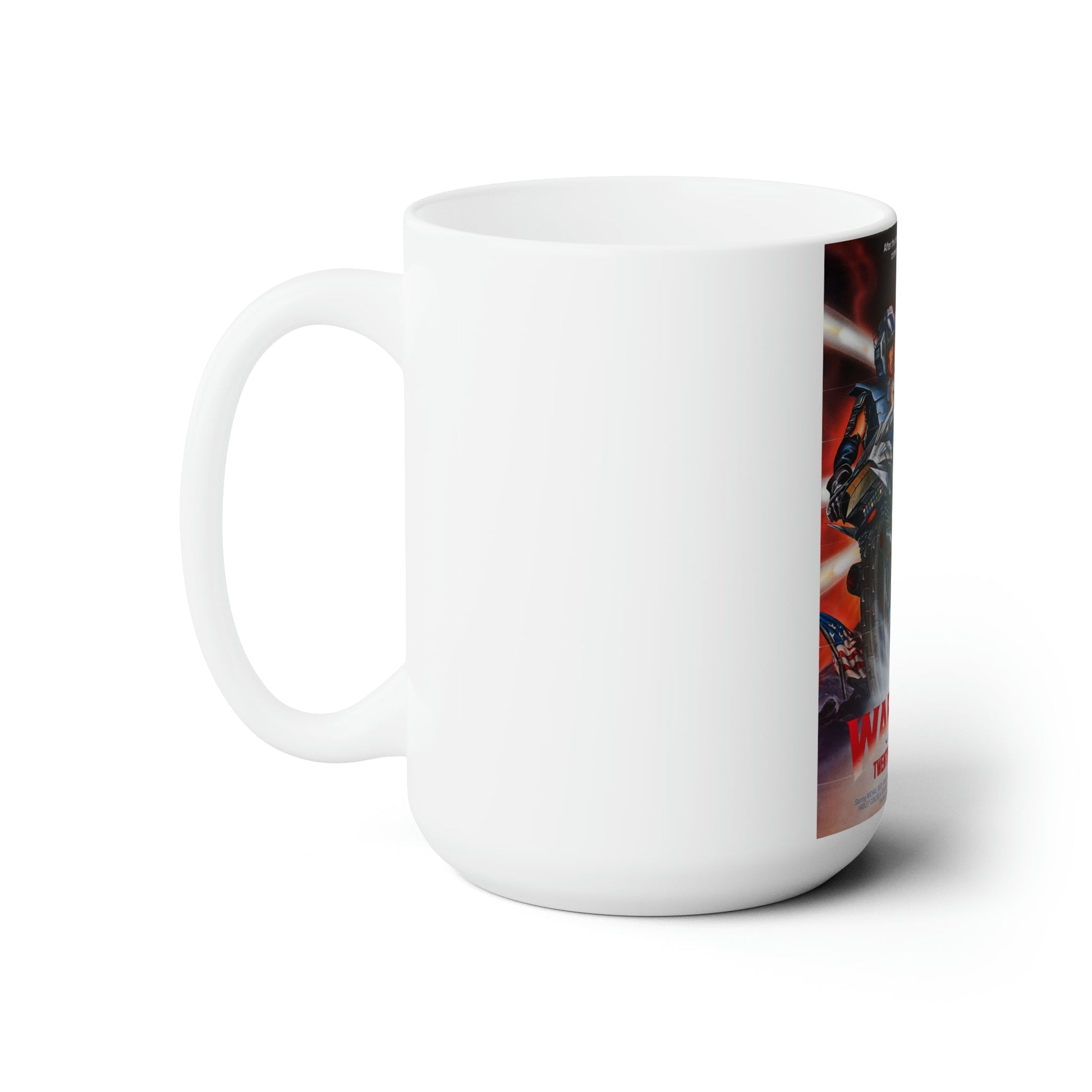 WARLORDS OF THE 21ST CENTURY (BATTLETRUCK) 1982 Movie Poster - White Coffee Cup 15oz-15oz-The Sticker Space