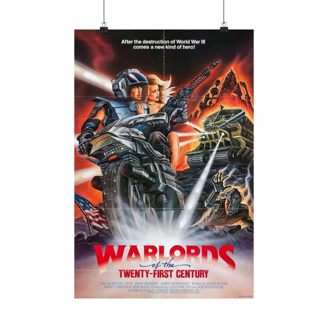 WARLORDS OF THE 21ST CENTURY (BATTLETRUCK) 1982 - Paper Movie Poster 16″ x 24″ Matte - The Sticker Space