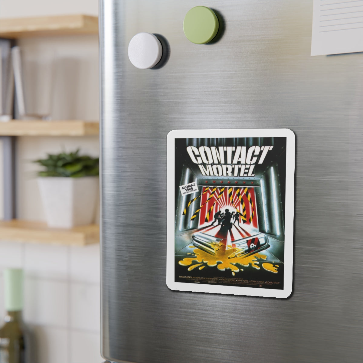 WARNING SIGN (FRENCH) 1985 Movie Poster - Refrigerator Magnet-The Sticker Space