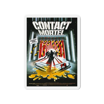 WARNING SIGN (FRENCH) 1985 Movie Poster - Refrigerator Magnet 4 Inch - The Sticker Space