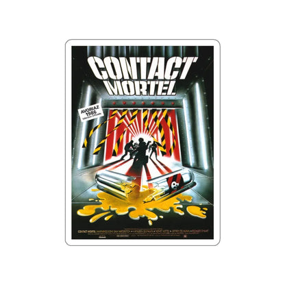 WARNING SIGN (FRENCH) 1985 Movie Poster STICKER Vinyl Die-Cut Decal 3 Inch - The Sticker Space