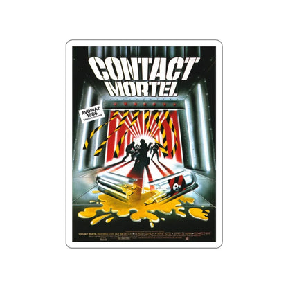 WARNING SIGN (FRENCH) 1985 Movie Poster STICKER Vinyl Die-Cut Decal 5 Inch - The Sticker Space