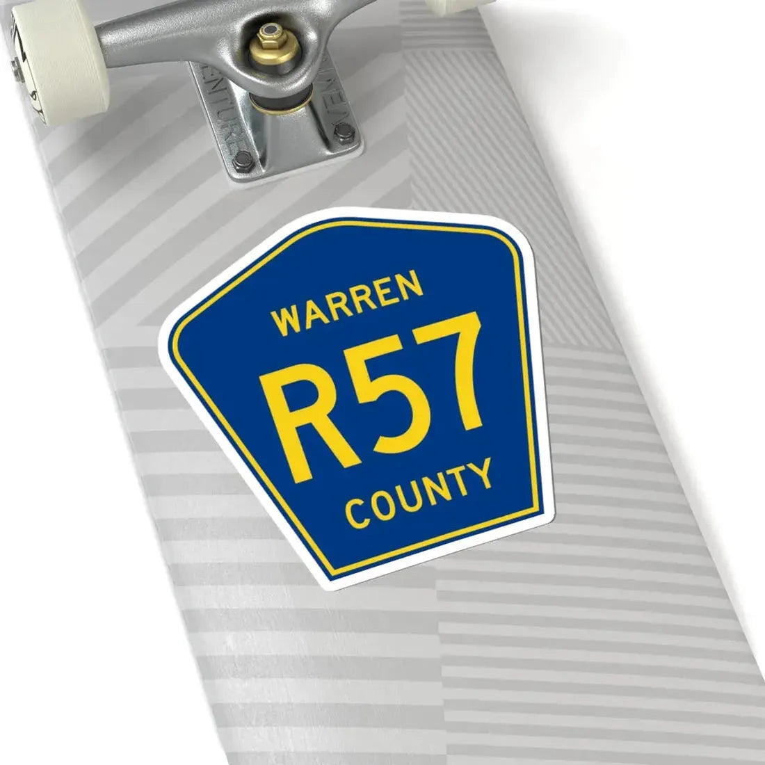 Warren County Route R57 IA (Iowa) (Road Sign) STICKER Vinyl Kiss-Cut Decal - The Sticker Space