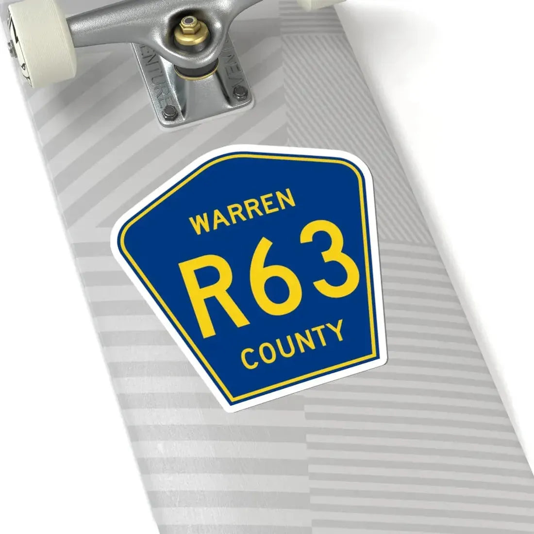 Warren County Route R63 IA (Iowa) (Road Sign) STICKER Vinyl Kiss-Cut Decal - The Sticker Space