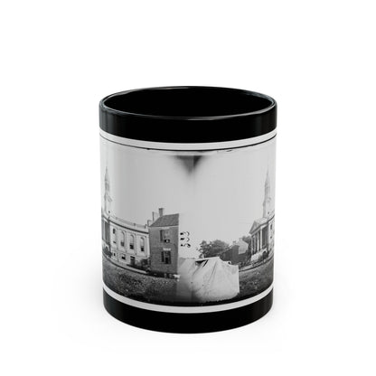 Warrenton, Va. Courthouse (U.S. Civil War) Black Coffee Mug-11oz-The Sticker Space