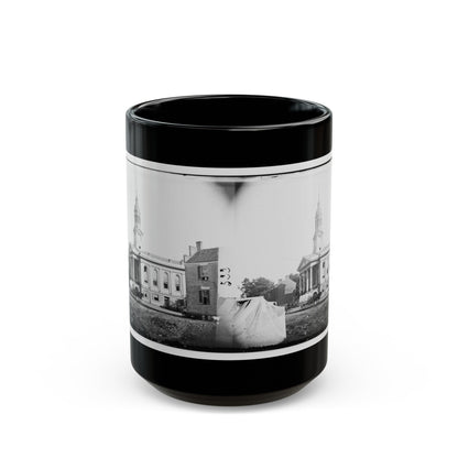 Warrenton, Va. Courthouse (U.S. Civil War) Black Coffee Mug-15oz-The Sticker Space