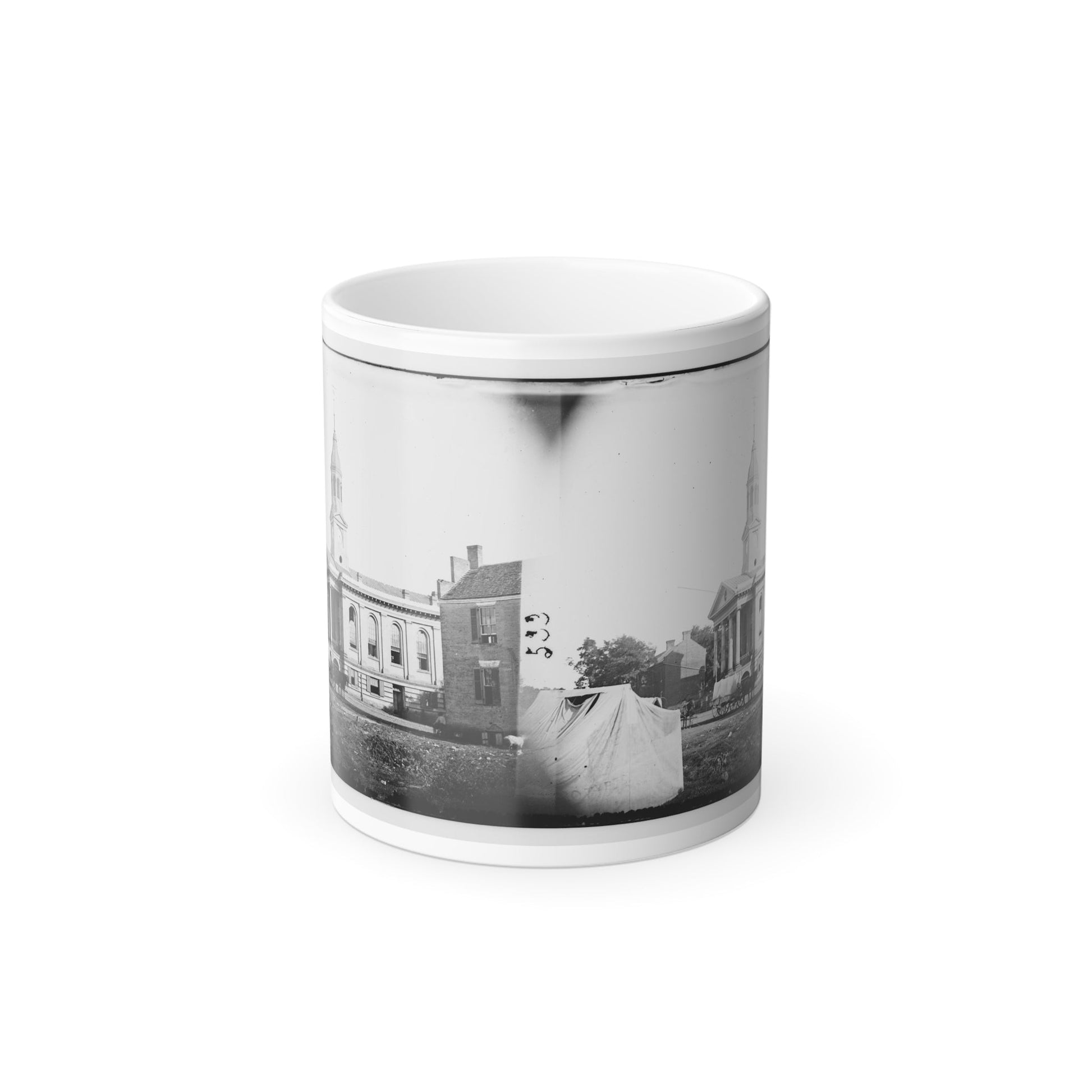 Warrenton, Va. Courthouse (U.S. Civil War) Color Morphing Mug 11oz-11oz-The Sticker Space