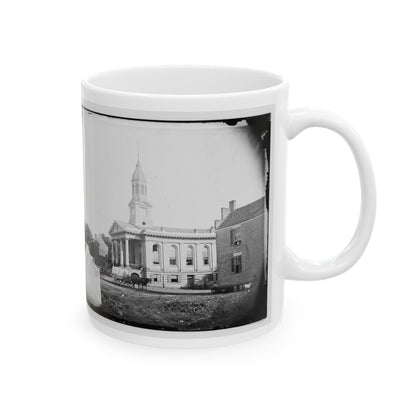 Warrenton, Va. Courthouse (U.S. Civil War) White Coffee Mug