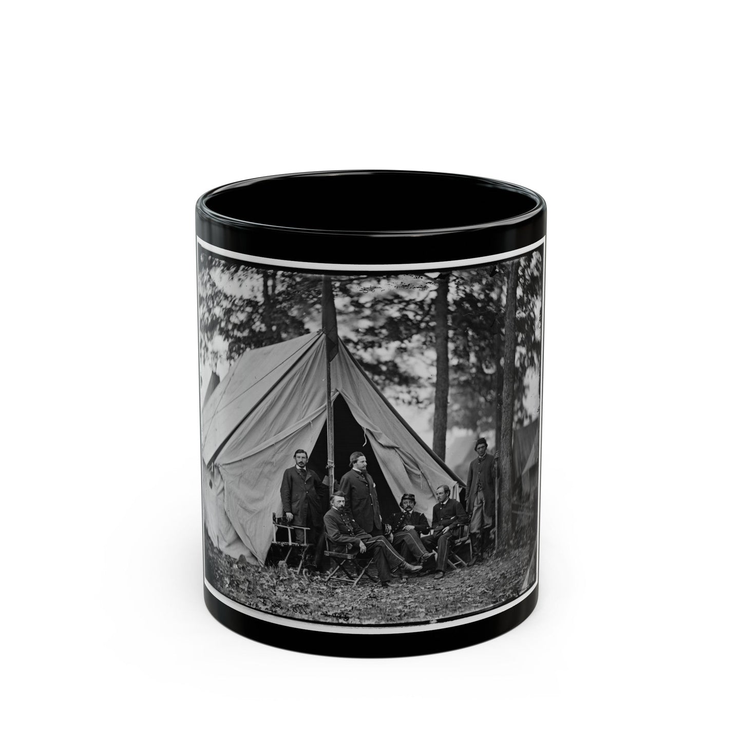 Warrenton, Va. Dr. Jonathan Letterman, Medical Director Of The Army Of The Potomac And Staff (U.S. Civil War) Black Coffee Mug-11oz-The Sticker Space