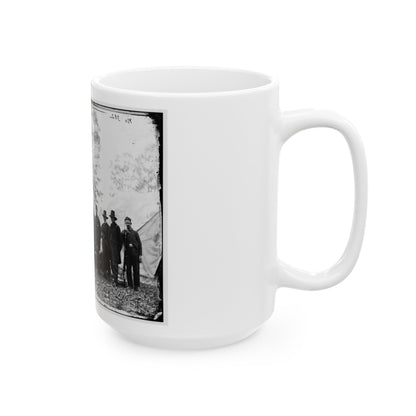 Warrenton, Va. Gen. Ambrose E. Burnside And Staff; Another View (U.S. Civil War) White Coffee Mug-The Sticker Space