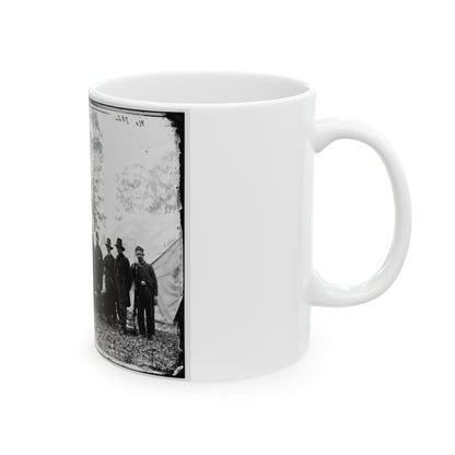 Warrenton, Va. Gen. Ambrose E. Burnside And Staff; Another View (U.S. Civil War) White Coffee Mug-The Sticker Space