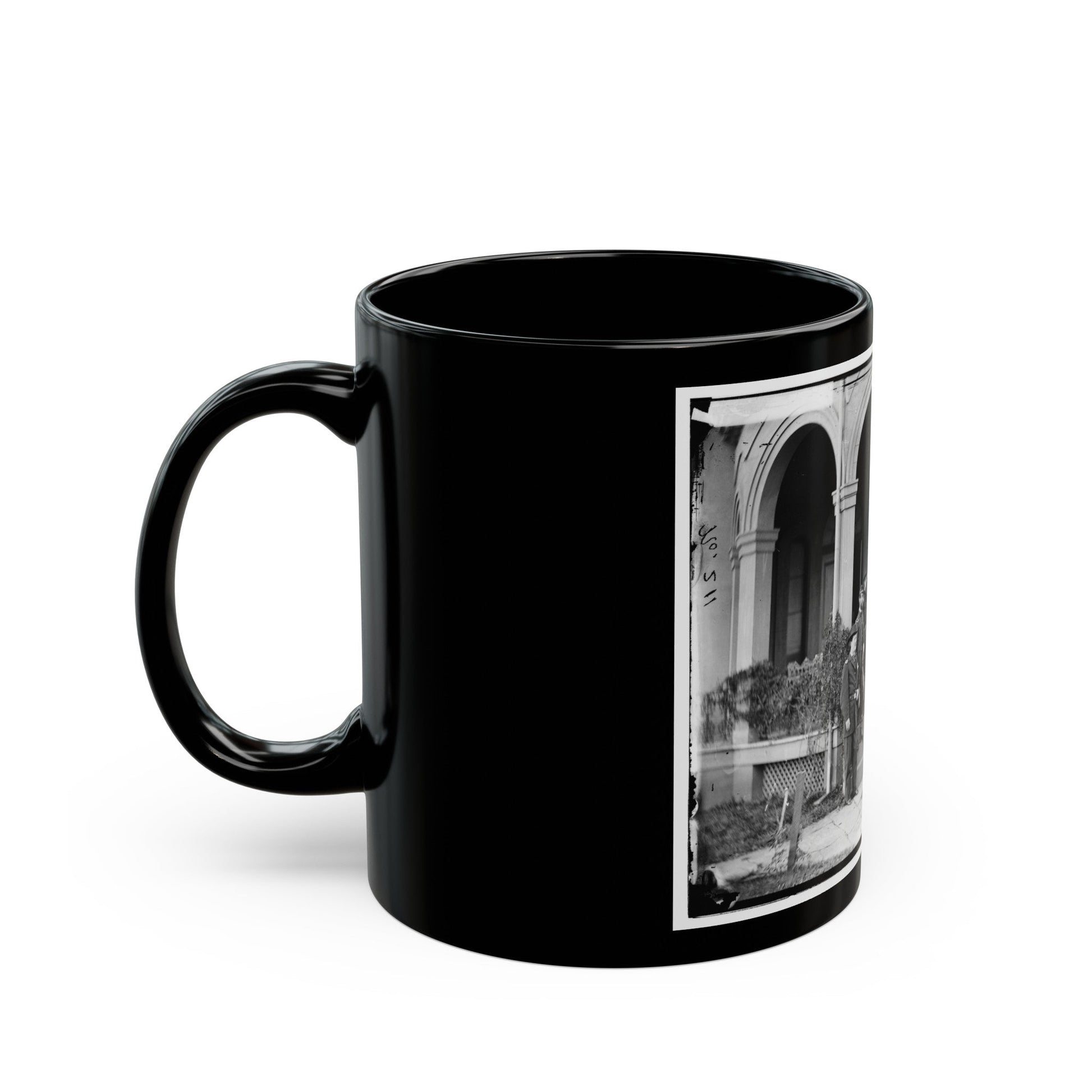 Warrenton, Va. Gen. Edwin V. Sumner And Staff (U.S. Civil War) Black Coffee Mug-The Sticker Space