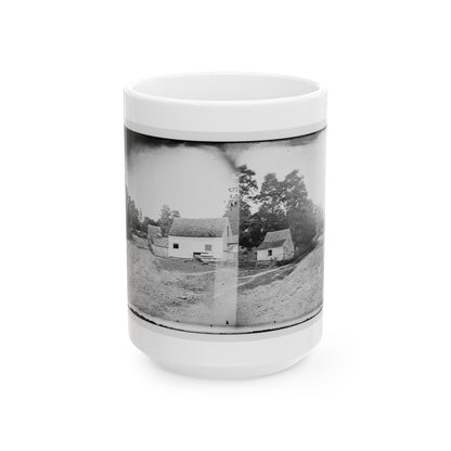 Warrenton, Va. Outskirts Of Town With Courthouse In Distance (U.S. Civil War) White Coffee Mug-15oz-The Sticker Space
