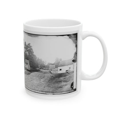 Warrenton, Va. Outskirts Of Town With Courthouse In Distance (U.S. Civil War) White Coffee Mug-The Sticker Space